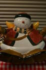 Debbie Mumm Snow Angel Village Christmas Snack Nibbler Bowl Sakura — photo 1