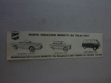 # ADVERTISING PUBBLICITA' - MORETTI FIAT 600 SPIDER E MULTIPLA - 1960 VEDI ALTRE