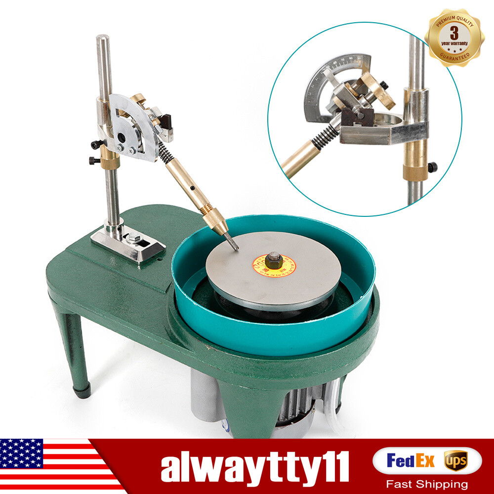2800RPM Gemstone Grinding Jewelry Lapidary Cutting Polisher Gem Faceting Machine