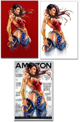 Wonder Woman Cosplay Variants Jamie Tyndall SIGNED WITH COA WW 4