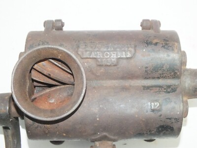ANTIQUE CAST IRON SAUSAGE OR TOBACCO GRINDER PATENTED 1859 FARM KITCHEN  TOOL