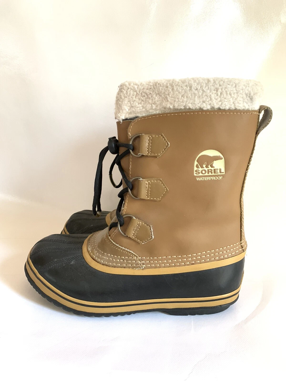 Sorel Yoot Pac Mens Round Toe WaterProof Snow Boot Brown Black Sz 7 NY1443-259