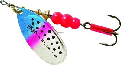 Mepps Aglia In-Line Spinner 1/3 Oz Plain Treble Hook Rainbow Trout Blade B4 RBT