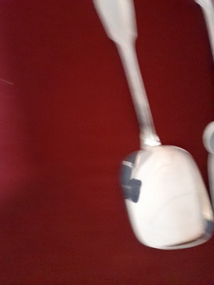 2 Couverts à Glace Argentés CBI Modèle Filet Albi - Orfèvrerie Française