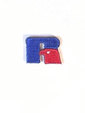 20  NOS Russell Athletic Logo Patch Letter R EagleHead Blue Red Sportswear 1"