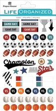 Sports-Themed Life Organized Planner Sticker Pack by Paper House