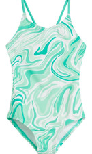 Kanu Surf Girls Size 8 Hurricane Beacon Sports UPF 50 1 Piece Swimsuit