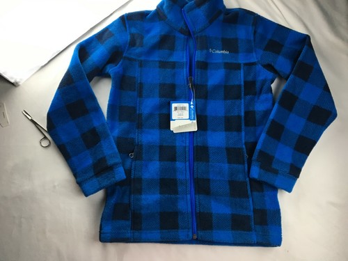 Columbia Youth Boys' Zing II Fleece Jacket Soft Blue  Full Zip M  - Picture 2 of 9
