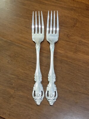 Oneida Community BRAHMS Stainless 2 Dinner Forks Glossy Flatware 