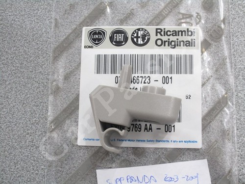 Gancio Aletta Parasole Per Fiat Panda (169) 2003-2011 - Ricambio Destro/Sinistro, Grigio