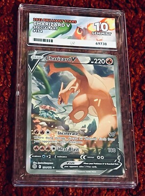 Charizard V - 154/172 - Brilliant Stars - Ace 10 - Not PSA | eBay UK