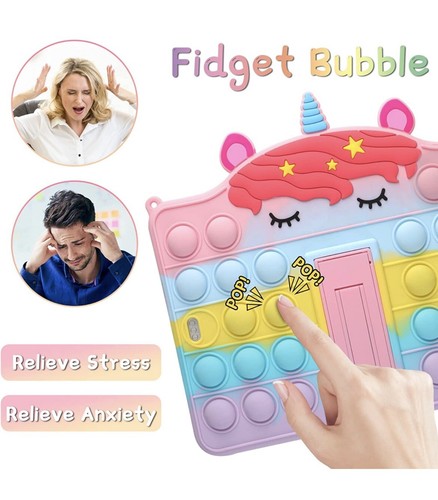 Coolden Hülle für iPad Air 4. Generation 10,9 Zoll Silikon Pop Push Bubble Fidg - Bild 4 von 7