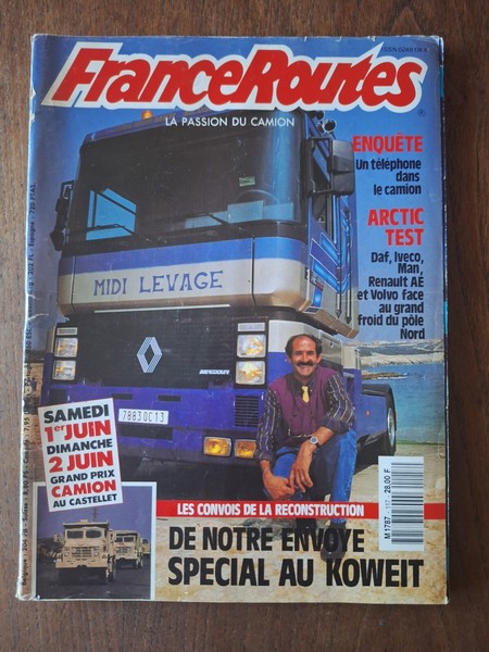 Revista france routes n. 117 De 1991 Camión Iveco Turbostar 