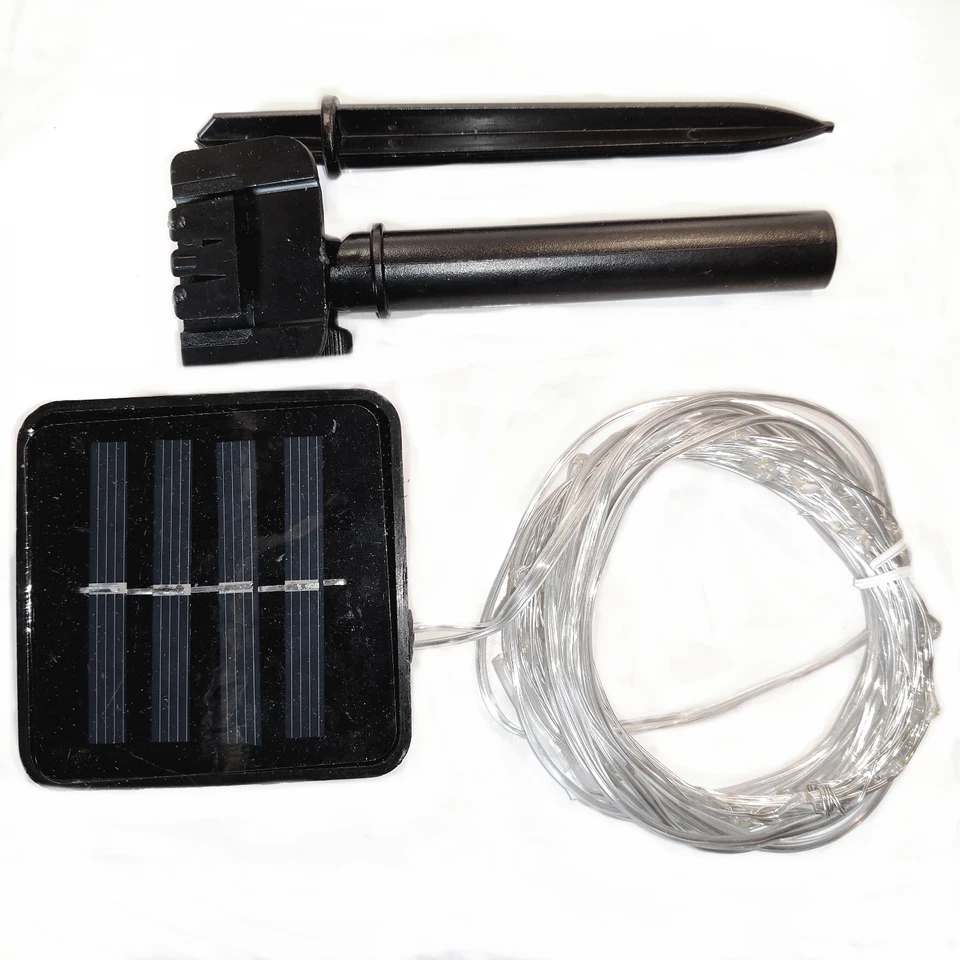 LED Solar Powered Fairy Lights- 16.5 Foot, 50 Micro LED, Warm White, 8 Modes - Image 2 of 2