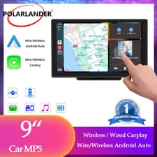 9" Toouch screen Portable Car Stereo Bluetooth GPS Wireless Carplay Android auto