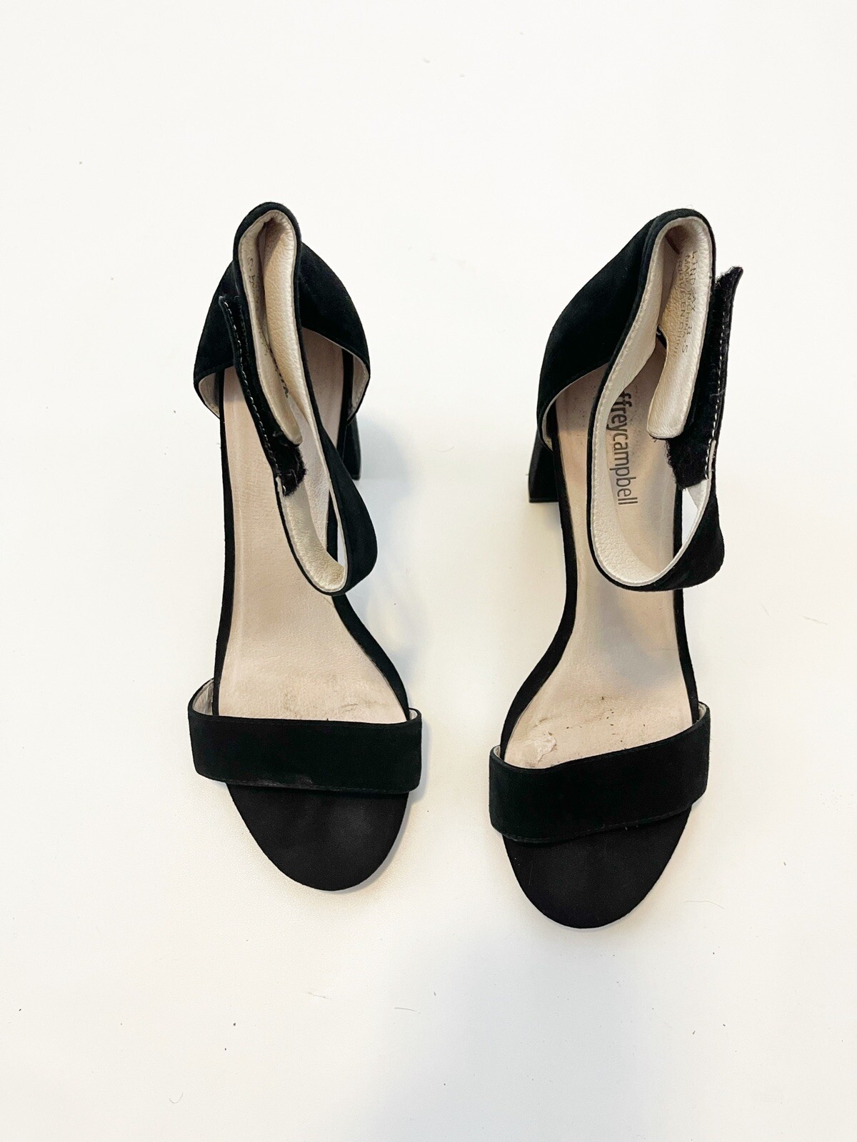 Jeffrey Campbell. Lindsay Sandal Black Suede. size 8.5 image 4