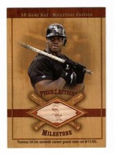 Frank Thomas 2001 Upper Deck SP Game Bat Milestone Piece of the Action Bat