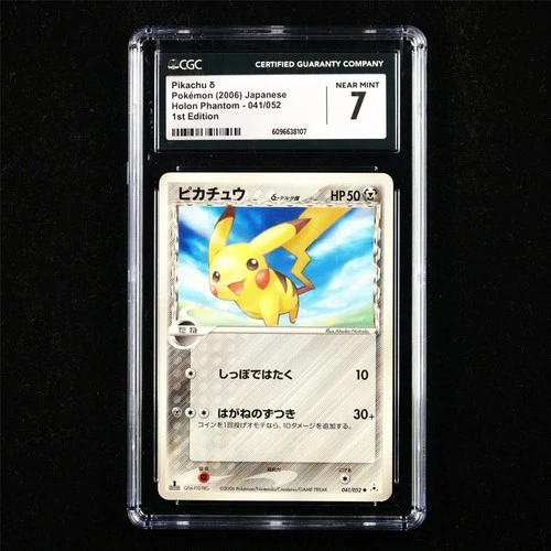 CGC 7 NEAR MINT 2006 Pokemon JPN Pikachu δ 041/052