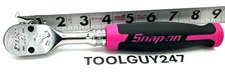 SNAP ON TOOLS USA  3/8" Dr 100 T ELEC PINK Soft Grip Fixed Head Ratchet FH100 EP