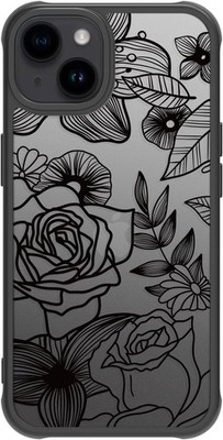 Cute Flower Case Compatible with iPhone 14 Plus, iPhone 15 Plus Floral Pattern P