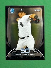 2014 Bowman Baseball Top 100 Prospects #BTP-50 Erik Johnson