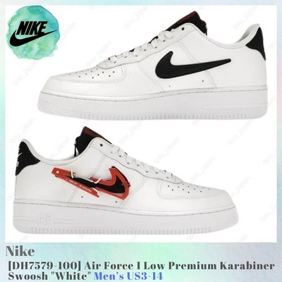 Nike Air Force 1 Low Premium Karabiner Swoosh White DH7579-100 Men's US3-14 NEW