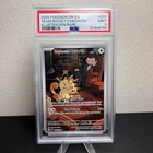 TEAM ROCKET'S MEOWTH 203/182 ILLUSTRATION RARE POKEMON PSA 9