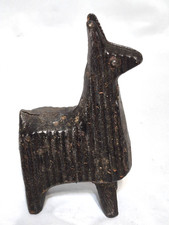 Cast Iron 4.25" tall Standing Llama Figure Corrugated Heavy Paperweight/Figurine