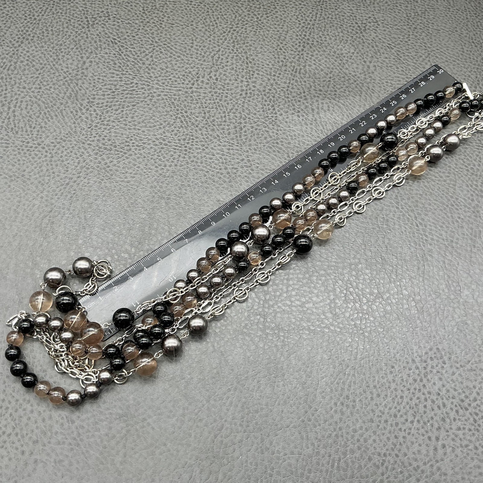 Talbots Multicolor Beaded Layered Statement Neckl… - image 7