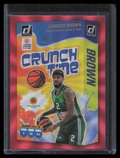 Lorenzo Brown 2024-25 Donruss EuroLeague #12 Crunch Time Red Laser #/75