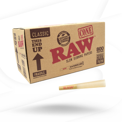 buy raw tobacco online RAW Classic Single Size 70/26 | Bulk Box| 800 Cones