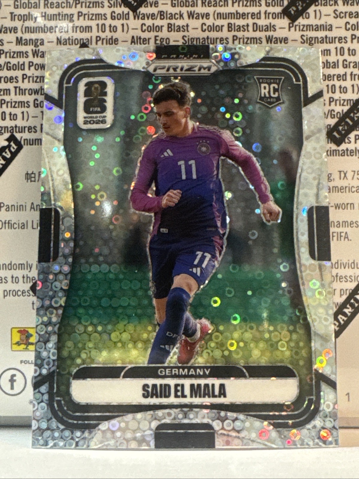 2026 Panini Prizm FIFA World Cup #51 Said El Mala White Disco Prizm