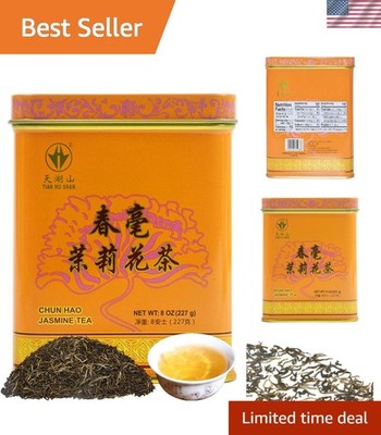 8oz Jasmine Green Tea - Luxurious Loose Leaves for Refreshing Brew