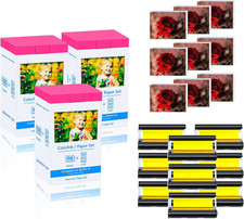 KP-108IN Compatible 3PK 9 Ink 324 Sheets SELPHY CP800 CP810 4x6 Color Ink Paper