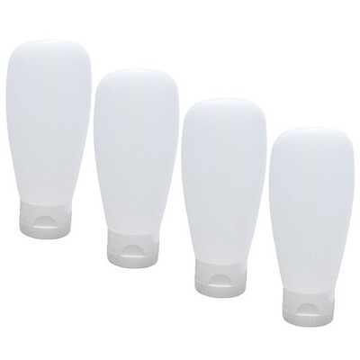 4pcs 100ml Plastikflaschen Deckel Container Make -up Lotion Flaschen