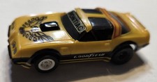 AFX Aurora Pontiac Firebird Yellow HO Slot Car - missing window posts