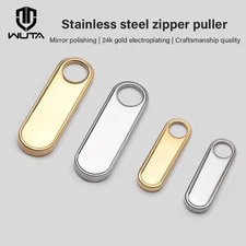 WUTA Stainless Steel Long Oval Zipper puller Easy Detachable Sewing Accessories 