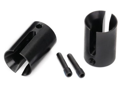 TRA8652 Traxxas E-Revo 2.0 Machined Steel Drive Cups (2) with Screws