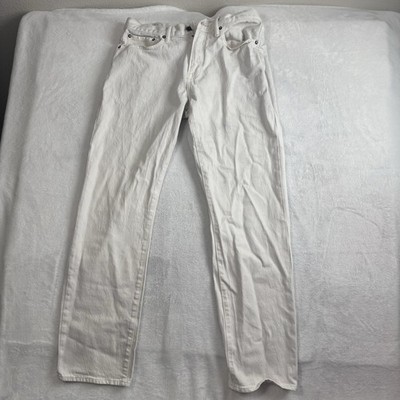 Gap Straight Gapflex White Regular Fit Jeans Denim Men's Waist 33'' X 32'' Inseam