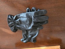 Męskie czarne skórzane rękawice jezdne bardzo duże (X-Large, XL) nieizolowane 