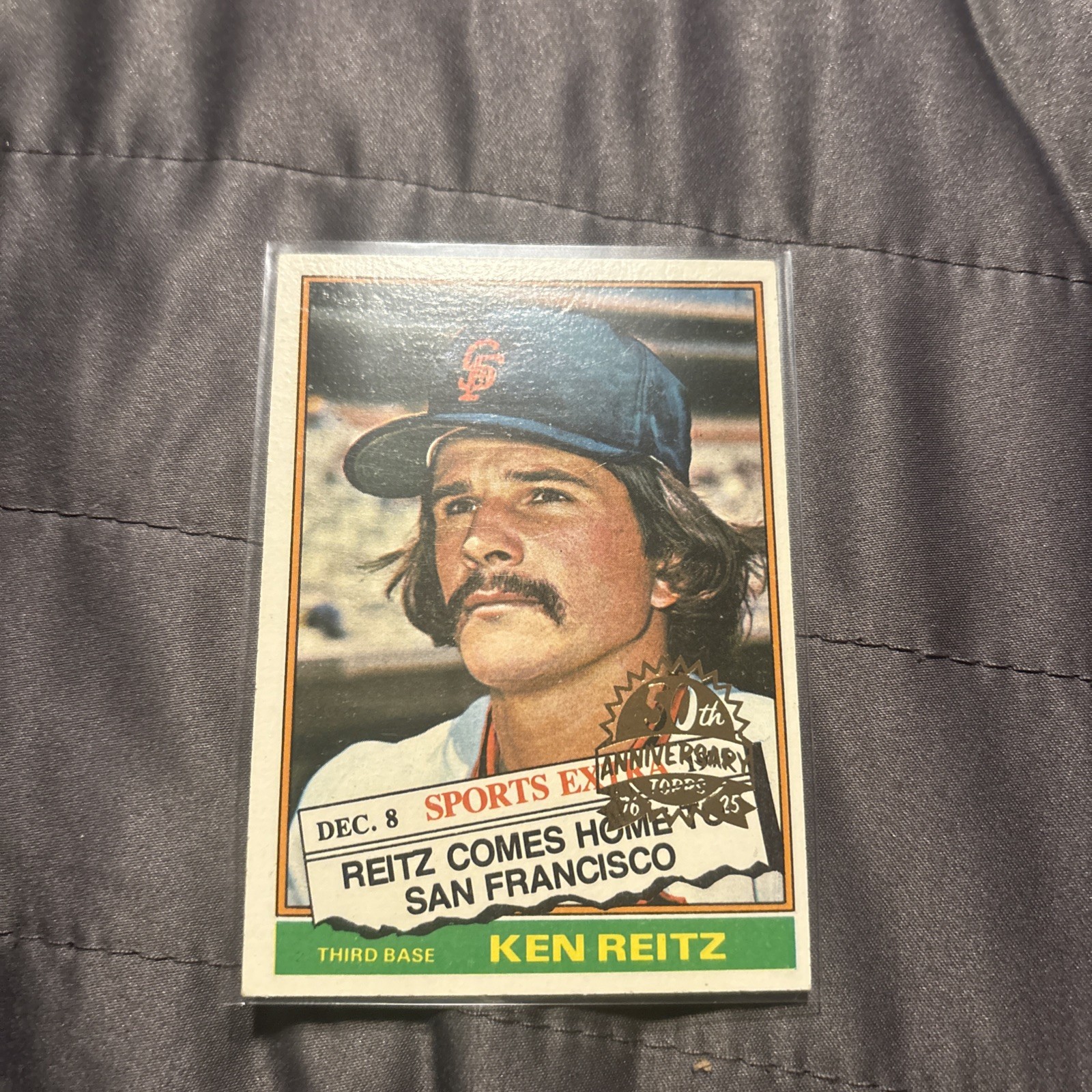2025 Topps Heritage Ken Reitz 50th Anniversary 1976 Buyback #158T San Francisco Giants Baseball Card