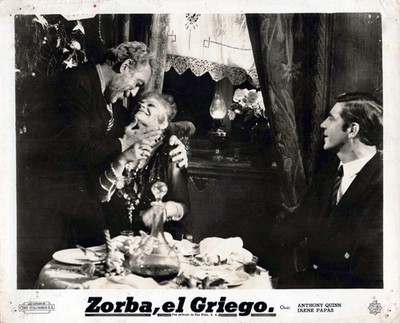 Anthony Quinn + Alan Bates in Alexis Zorbas (1964)   Vintage Photo 1192K