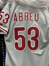BOBBY ABREU Harry Kalas autographed Philadelphia Phillies jersey