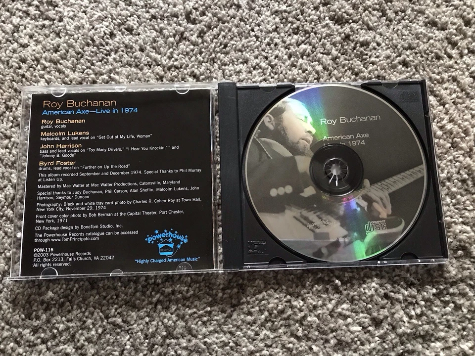 Roy Buchanan Cd  American Axe  Live in 1974  VG Condition Foto 4 de 4