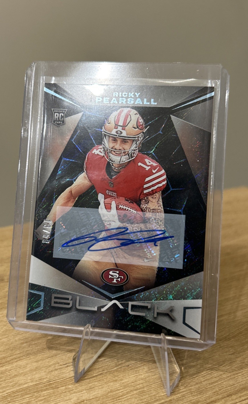2024 Panini Black Ricky Pearsall #183 13/50 49ers (AU,RC) SSP