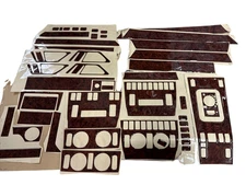 for Mercedes E Class W124 1985-1996 Interior Panel Wood Look Dash Trim Kit