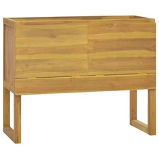 Bathroom Cabinet Natural wood Solid teak wood Medium