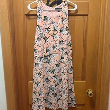 Women's Banana Republic Dress Size 14 Soft Pink Fabric