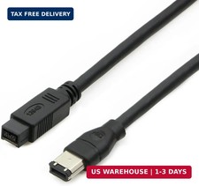 FireWire 800 to 400 9 to 6 pin Cable 9pin 6pin 6FT, IEEE 1394 Firewire 800 9-p