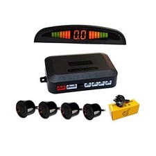 Car Parking sensors,4 Reverse Backup Parking sensors Black-2.5m sensor cable